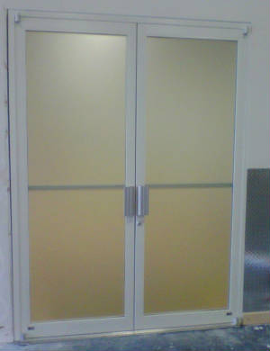 Acid-etched  glass Commercial Door