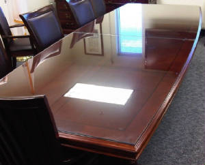 Conference Table Protective Glass Top