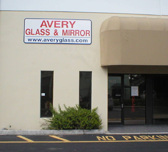 Avery Glass &amp; Mirror Sign by Modern Display Signs